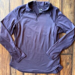 Like New The North Face Plum 1/4 Zip Pullover